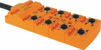 IFM Sensor Wiring Block: 8 Ports, 5 Pole M12 Female, 10 m Cable Lg, Black PUR, 11 Cores (MPN EBC035). Key specifications — IP Rating: IP 67; Features: Molded PA Body.