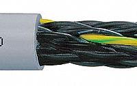 CHAINFLEX Control Cable: 18 AWG, 20 Conductors, 25 ft, PUR Jacket, 1,000 V (MPN CF77-UL-07-20-25). Key specifications — Conductor Material: Copper; Conductor Configuration: Single; Minimum Bend Radius Factor - Fixed: 4 x OD; Minimum Bend Radius Factor - Flexible: 5 x OD; Includes Ground: Yes; Minimum Bend Radius Factor - E-Chain: 6.8 x OD; Resistance Properties: Notch Resistance; Standards: CE.