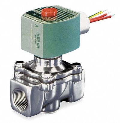 REDHAT Solenoid Valve: 2-Way, Normally Closed, 1/2 in Pipe Size, 110V AC/120V AC - 2-Way/2-Position, Normally Closed Solenoid Valves
