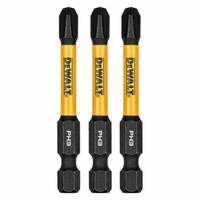 DEWALT Power Bit: Power Bit, PH3 Bit Industry Size, #3 Bit Size, Std, 2 1/4 in Overall Lg, Hex, 3 PK (MPN DWAF2PH3IR3). Key specifications — attr1119695: DEWALT; attr1119703: S2 Steel; attr1119710: Standard; attr1119708: Hex; attr1202404: #3.
