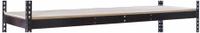 HALLOWELL Shelf: 60 in x 24 in, 700 lb Load Capacity, Particleboard, Black, Shelf (MPN DRHCPL6024ME). Key specifications — Decking Material: Particleboard; Includes: (4) Beams; Shelf Configuration: Single Straight; Color: Black; Frame Material: Steel; Brand: HALLOWELL; Frame Finish: Powder Coated; Product Type: Shelf.