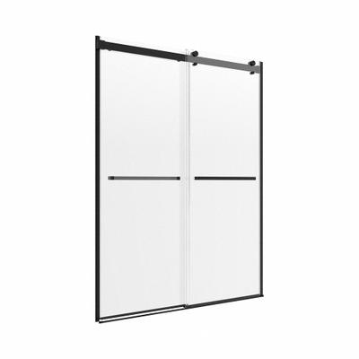 FOREMOST Shower Door: 55 in Min. Door Wd, 59 in Max. Door Wd, 76 in Overall Ht - Double-Sliding Shower Doors
