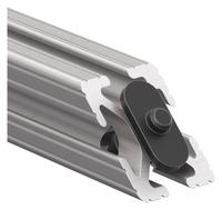 45° Support: 45° Support, 10 Series, 6 in x 1 in x 1 in, For 17/64 in Slot Wd, 2 Holes, Gray (MPN 2565). Key specifications — Material: Aluminum; Mounting Type: Slide-In; Brand: 80/20; Finish: Anodized.