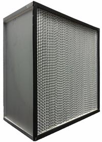 GRAINGER HEPA Air Filter: 24 in x 24 in x 12 in, 99.97% Filter Efficiency, Downstream Face (MPN 6B615). Key specifications — Brand: GRAINGER; Frame or Header Material: Galvanized Steel.