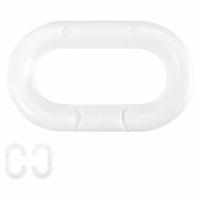 APPROVED VENDOR Chain Link for Plastic Chain Barrier: White, 1 93/100 in Overall Lg, Polyethylene (MPN 50701-10). Key specifications — Material: Polyethylene.