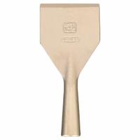 AMPCO Scraper: Bld. Mat. Nickel Aluminum Bronze, Stiff, Straight Bld. Shape, 9 in Overall Lg (MPN S-21). Key specifications — attr1004902: AMPCO; attr1017570: Standard End; attr1029655: Straight; attr1034073: Bevel/ Offset.