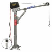 OZ LIFTING PRODUCTS Davit Crane Kit: Steel, Electric, 1,000 lb Max. Load Capacity, 0 in to 45 ft (MPN OZ1000DAV-DCW-SP16). Key specifications — Material: Steel; Brand: OZ LIFTING PRODUCTS; Included Base Type: Pedestal; Body Material: Steel.