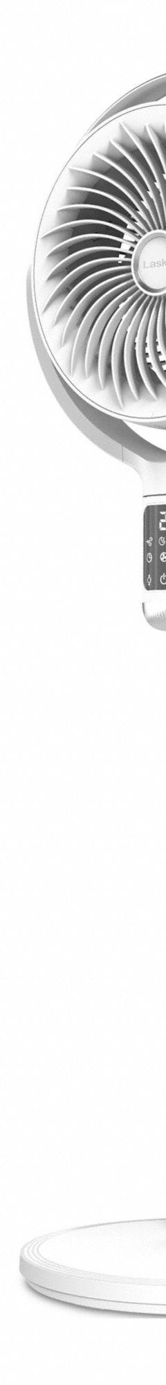 LASKO Freestanding Fan: 39 3/8 in Ht, 24 Speeds, Oscillating, Bedroom/Garage/Living Room, Stationary (MPN APDC301). Key specifications — Brand: LASKO; Number of Speeds: 24; Voltage: 120V AC; Oscillation: Oscillating; Includes Remote Control: Yes; Features: Height Customization; For Location: Bedroom; Mobility: Stationary.