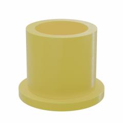 BUNTING BEARINGS Flanged Sleeve Bearing: PTFE, 3/4 in Bore, 1 in OD, 1 in Overall Lg, Yellow, 3 PK (MPN BJ5F121608). Key specifications — Brand: BUNTING BEARINGS; Color: Yellow.