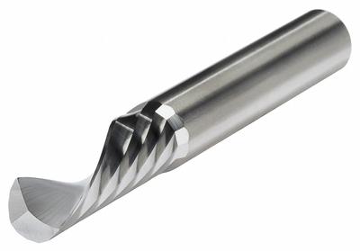 MICRO 100 Solid Router Bit: Spiral Downcut, 2 mm Cutter Dia - Spiral-Flute Router Bits for Plastics & Composites