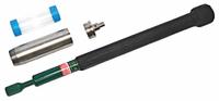 AMS Soil Core Sampler: Carbon Steel, 5/8 in Connection Size, 3 in Overall Dia, 6 in Overall Lg (MPN 404.45). Key specifications — Material: Carbon Steel; Connection Type: Threaded; Includes: 3 in x 6 in Plastic Liner; Brand: AMS.