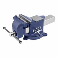 PALMGREN Bench Vise: Std Duty, Covered, 6 in Jaw Face Wd, 6 in Max Jaw Opening, 2 7/8 in Throat Dp (MPN 9629686). Key specifications — attr663938: PALMGREN; attr669112: Bolt Down Swivel Base.