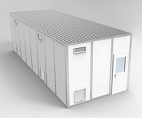 PORTA-FAB Modular Cleanroom: 32 ft x 12 ft x 10 ft, 384 sq ft Int Area, STC 31 (MPN 8CR1232). Key specifications — Brand: PORTA-FAB; Sound Transmission Coefficient: STC 31; Wall Material: Steel; Assembled: Unassembled.