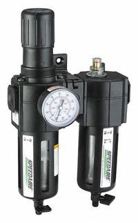 SPEEDAIRE Filter/Regulator/Lubricator: 1/2 in NPT, 192 cfm, 150 psi Max Op Pressure, 40 micron (MPN 7D725). Key specifications — attr109524: SPEEDAIRE.