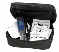 THERMO SCIENTIFIC pH Meter Kit: pH/Temp, Meter, Batteries/Lanyard/Soft Carry Case, pH Buffers (MPN ELITEPHKIT). Key specifications — pH Accuracy: ±0.1 pH; Temp Compensation: Automatic; Measurement Components Included: Meter; Reagents and Solutions Included: pH Buffers; Test Parameters: Temperature; Other Accessories Included: Soft Carry Case; Manufacturer Part Number: ELITEPHKIT.