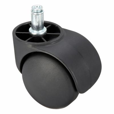 SHEPHERD CASTER Stem Caster: Swivel, No Brake, 2 3/16 in Wheel Dia., 2 1/4 in Wheel Wd - Friction-Ring Stem Casters for Furniture & Office Equipment