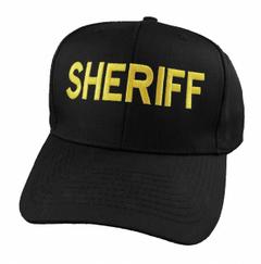 HEROS PRIDE Sheriff Hat: Universal, Black, Cotton Twill (MPN 6785). Key specifications — attr188331: Black; attr188330: Universal; attr188332: Cotton Twill.