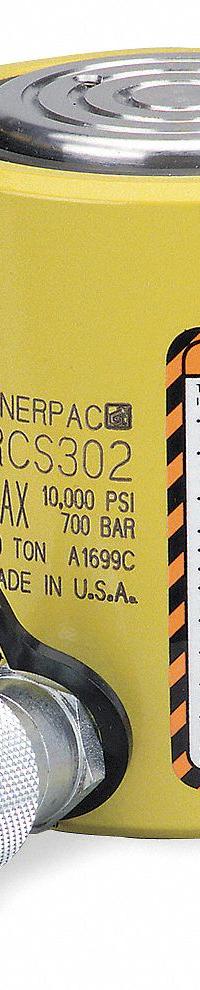 ENERPAC Hydraulic Ram: Single Acting, 30 ton Nominal Capacity, 2 in Nominal Stroke Lg, Steel (MPN RCS302). Key specifications — attr98927: ENERPAC.