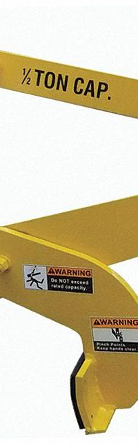 CALDWELL Lifting Tong: Slab Tongs, Concrete Slabs/Metal Slabs/Stone Slabs, 10 in Min Jaw Opening (MPN 71-3). Key specifications — Brand: CALDWELL; Pad Material: Polyurethane.