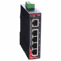 RED LION Ethernet Switch: Unmanaged, DIN Rail, 5 Ports, RJ45, 10/100 Base-TX, IP30 (MPN SL-5ES-1). Key specifications — Port Type: RJ45; Manufacturer Part Number: SL-5ES-1; Brand: RED LION; Features: LED Link/Activity Status Indication; IP Rating: IP30; Maximum Input Voltage: 30V DC; Mounting Location: DIN Rail; Network Interface: 10/100 Base-TX.