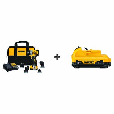 DEWALT Drill: 12V MAX*, Compact, 3/8 in Chuck, 1,500 RPM Max., Brushless - DEWALT Cordless Pistol-Grip Drills