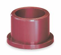 IGUS Flanged Sleeve Bearing: Polymer, 1/2 in Bore, 3/4 in OD, 1/2 in Overall Lg, Dark Red, 5 PK (MPN RFI-0812-08). Key specifications — Brand: IGUS; Color: Dark Red.
