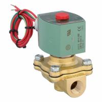 REDHAT Solenoid Valve: 2-Way, Normally Closed, 3/8 in Pipe Size, 12V DC, Watertight, High Flow (MPN 8210G093). Key specifications — Pipe Size: 3/8 in; Voltage: 12V DC; Brand: REDHAT; Coil Enclosure: Watertight.