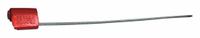 TYDENBROOKS Cable Seals: Red, Zinc, 12 in Cable Lg, 1/16 in Cable Dia, Sequential, 100 PK (MPN VCEZ11612REDRELSTG-GRAI). Key specifications — Brand: TYDENBROOKS; Marking Color: Black; Marking Included: Numbers; Marking Message: Sealed; Marking Numbering: Sequential.