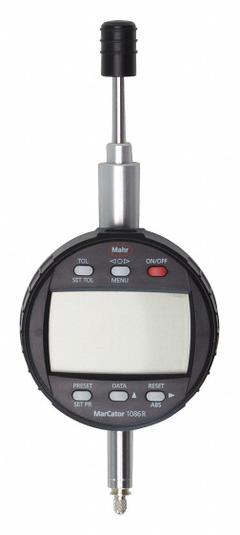 MAHR Digital Indicator: 0.00002 in to 1 in /0.001 mm to 25 mm, Inch/Metric, 0.002 mm Accuracy, IP42 (MPN 4337628). Key specifications — attr1184065: MAHR; attr1184072: 0.002 mm; attr1184084: 58 mm.