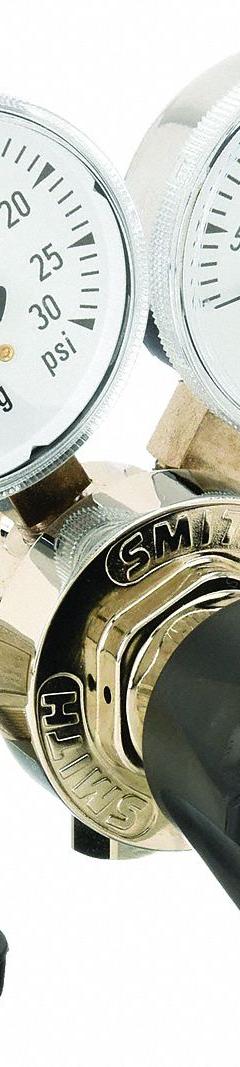 SMITH EQUIPMENT High Purity Gas Regulator: Single Stage, CGA 580 Inlet, 1/8" Tube Outlet, 15 psig (MPN 210-4109). Key specifications — Brand: SMITH EQUIPMENT; Manufacturer Part Number: 210-4109; Diaphragm Material: Stainless Steel; Outlet Connection: 1/8" Tube; Inlet Connection: CGA 580.
