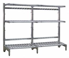 NEW AGE INDUSTRIAL Cantilever Rack: 120 in x 21 in x 72 in, 3 Shelves, 300 lb Shelf Capacity (MPN 99880). Key specifications — Material: Aluminum; Shelf Configuration: Standalone; Brand: NEW AGE INDUSTRIAL.