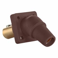 Single Pole Receptacle: Brown, Angled Taper Nose Mating, Double Set Screw Termination, 400 A (MPN 16R28-UH). Key specifications — Series: 16; Receptacle Gender: Female; Brand: LEVITON.