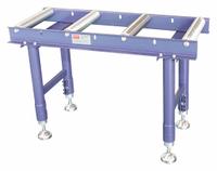 DAYTON Material Support Table: 14 1/8 in Roller Wd, 17 3/8 in Overall Wd, 25 1/2 in Min. Ht, Steel (MPN 53UH23). Key specifications — Brand: DAYTON; Stand Material: Steel; Color: Gray; Overall Length: 3 ft 4 in.