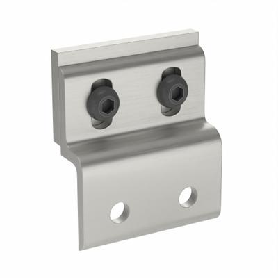 FAZTEK Mesh Panel Retainer: For Mesh Panel, Anodized, Silver, Aluminum, Inch - Panel Retainers