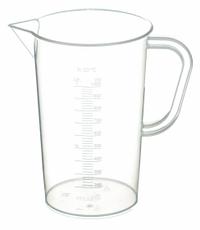APPROVED VENDOR Beaker: Tall Form with Handle, Printed Graduation, Polypropylene, Clear, 1,000 mL (MPN 326485-1000). Key specifications — attr1370319: Clear; attr1370337: Printed; attr1370306: Colorless; attr1370307: APPROVED VENDOR; attr1370311: Beaker; attr1370320: Yes.