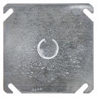 RACO Electrical Box Cover: 2 Gangs, Hub, For Square Box Shape, Steel, 4 in Overall Lg (MPN 753). Key specifications — Brand: RACO; For Box Shape: Square; Material: Steel; Cover Design: Hub.