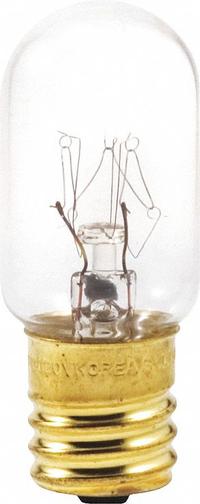 LEDVANCE/ SYLVANIA Incandescent Bulb: Intermediate Screw (E17), Incandescent, (T) Tubular, T8, 2850K (MPN 18365). Key specifications — Bulb Shape: T8; Voltage: 120V AC; Bulb Finish: Clear; Color Temperature: 2850K; Brand: LEDVANCE/ SYLVANIA.