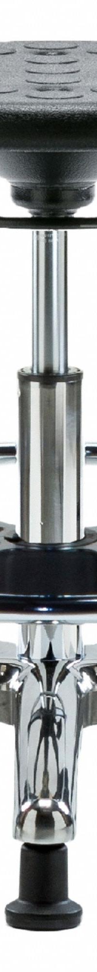 Stool: Polyurethane, Ht Range 19 1/4 in to 27 in, 13 in Seat Wd, 13 in Seat Dp, 5 Glides, 0 Casters (MPN IPMBSO-CR-CF-RG-BLK). Key specifications — Brand: APPROVED VENDOR; Foot Support: Yes; Base Material: Aluminum; ESD-Safe: Not ESD Safe; Number of Casters: 0.