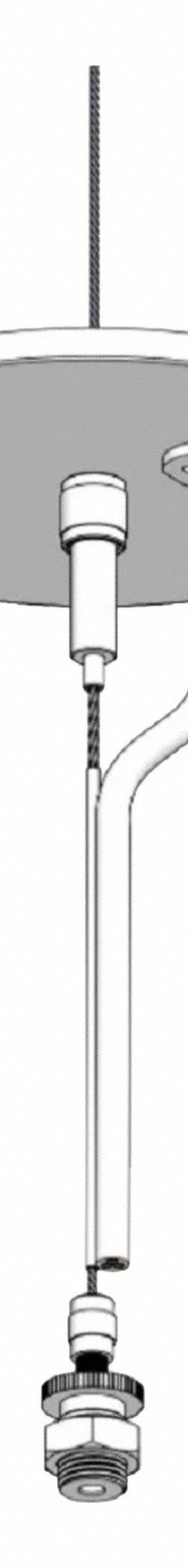 DAYBRITE Adjustable Cable Hanger Kit: 48 in Lg, White, For FluxSteam (MPN DACH48-1-SC). Key specifications — For Use With: FluxSteam; Includes: Hanger Kit; Accessory Type: Adjustable Cable Hanger Kit; Finish: White; Brand: DAYBRITE.