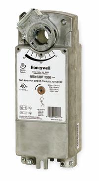 Actuator: Electronic Controllers, On/Off, Spring Return, 88 in-lb, 100 to 240V AC, Screw Terminals (MPN MS4110A1002/U). Key specifications — Manufacturer Part Number: MS4110A1002/U; Shaft Type: Self-Centering Clamping; Shaft Rotation: CW/CCW; Stroke Degree: 95°; Input Voltage: 100 to 240V AC; Brand: HONEYWELL; For Use With Building Automation Systems: Building Automation System Compatible; Electrical Connection Type: Screw Terminals.