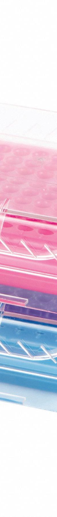 Tube Rack: Polycarbonate (Lid)/Polypropylene (Cooler), Blue/Pink, (96) Wells, 96 Compartments (MPN 120729). Key specifications — Material: Polycarbonate (Lid)/Polypropylene (Cooler); Mounting Location: Benchtop; Color: Blue/Pink; Product Type: Test Tube Rack; Total Holding Capacity: (96) Wells; Brand: HEATHROW SCIENTIFIC.