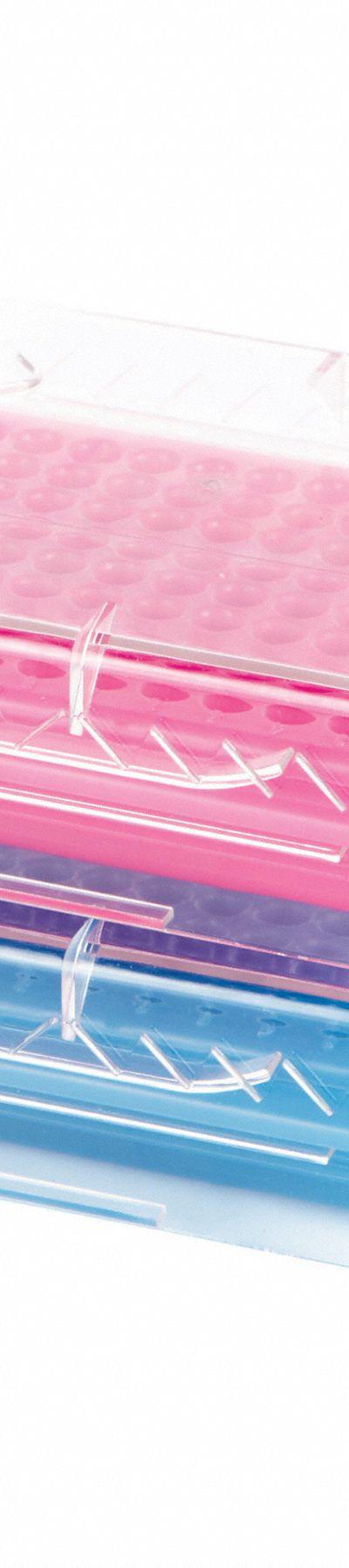 HEATHROW SCIENTIFIC Tube Rack: Polycarbonate (Lid)/Polypropylene (Cooler) - Lab Storage Racks