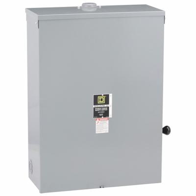SQUARE D Safety Switch: Non-Fusible, 200 A, Three Phase, 240V AC, Galvanized Steel - Non-Fusible Safety Switches