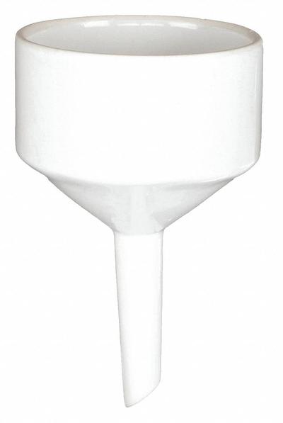 APPROVED VENDOR Buchner Funnel: Porcelain, 1.15 L, 164.85 mm, 21.84 mm, 104.1 mm Stem Lg - Buchner Funnels
