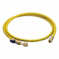 YELLOW JACKET Hose,Yellow: 5 ft Lg, 45° Angle, Yellow, Nylon, Single Hose, Ball Valve (MPN 30460). Key specifications — Brand: YELLOW JACKET; Includes Valve: Yes.