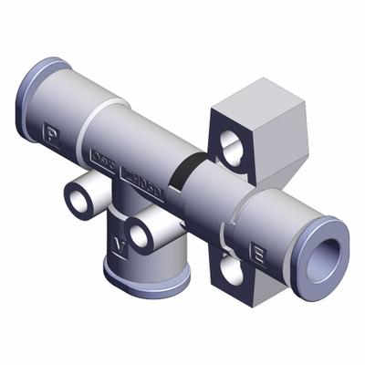 SMC Vacuum Generator: 13 lpm, 6 mm Push-to-Connect, 6 mm Push-to-Connect, ZH05DSA-06-06-06 - SMC ZH Series Box Type Vacuum Generators