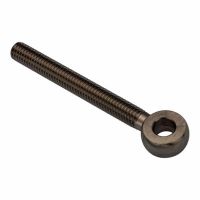 AMPG Fixed Rod End: Stainless Steel, Black Oxide, 3 1/2 in Hole Center-to-End Lg - Stainless Steel Male Threaded Fixed Rod Ends