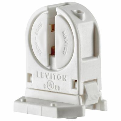 LEVITON Lampholder: Lamp Holder, Miniature Bi-Pin (G5), 120 W Watt, 600V AC Volt - Lampholders & Sockets