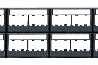 PANDUIT Patch Panel with Labels: 2 Rack Units - Rack-Mount Modular Patch Panels
