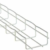 CABLOFIL Wire Mesh Cable Tray: 6 in Wd, 2 in Ht, 10 ft Lg, 27 lb, Steel, Zinc Plated (MPN CF54/150EZ). Key specifications — Material: Steel; Manufacturer Part Number: CF54/150EZ; Brand: CABLOFIL; Finish: Zinc Plated; Item [MERCH]: Wire Mesh Cable Tray.